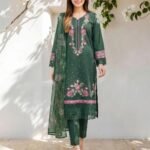 3 Piece Lawn Suit- Embroidered