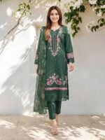 3 Piece Lawn Suit- Embroidered
