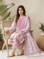 3 Piece Lawn Suit- Embroidered - Image 2