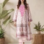 3 Piece Lawn Suit- Embroidered