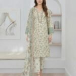3 Piece Lawn Suit- Embroidered